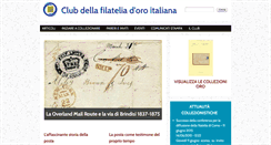 Desktop Screenshot of clubfilateliaoro.it